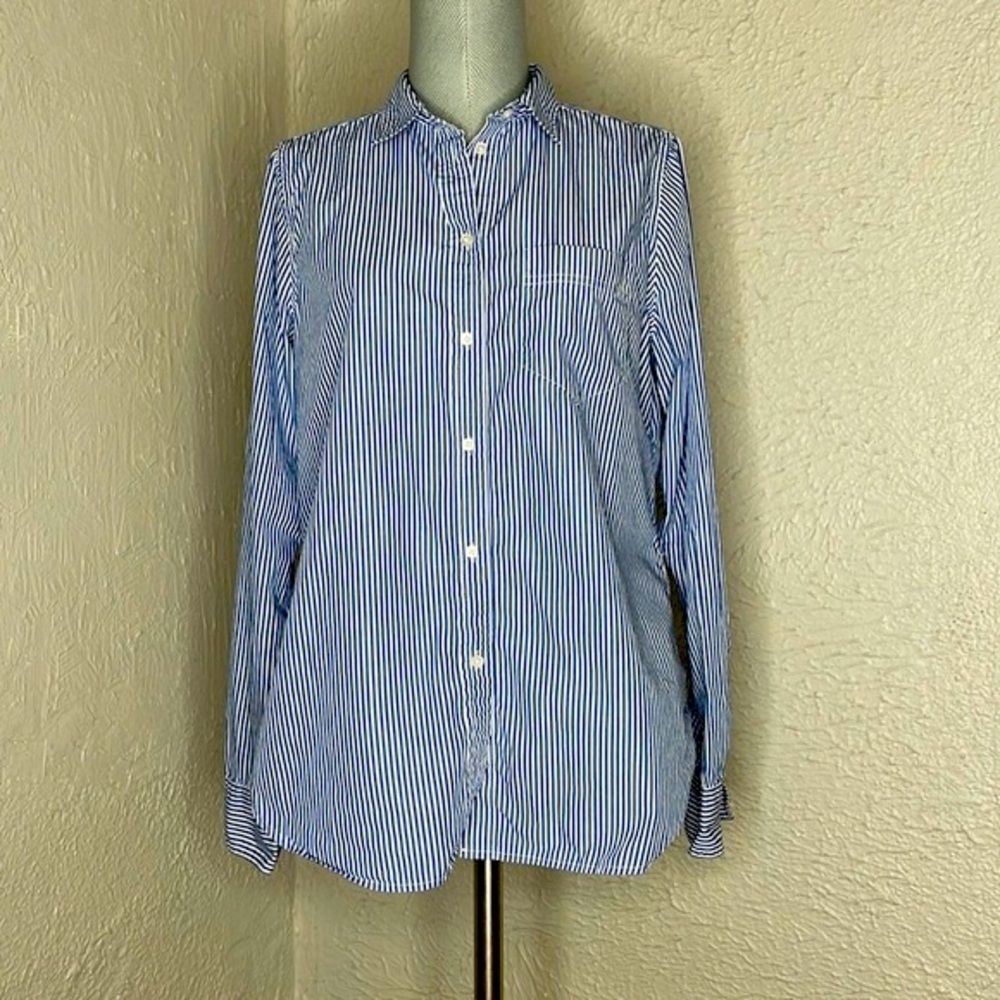 Classic J. Crew striped blouse